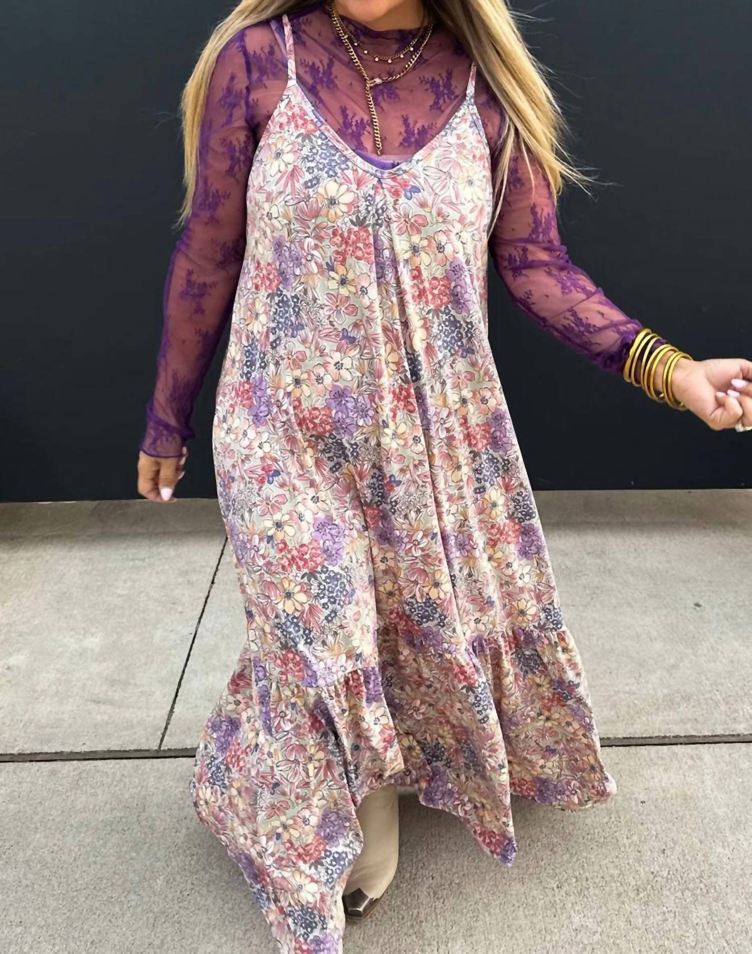 Blakeley - Pastel Floral Maxi Dress