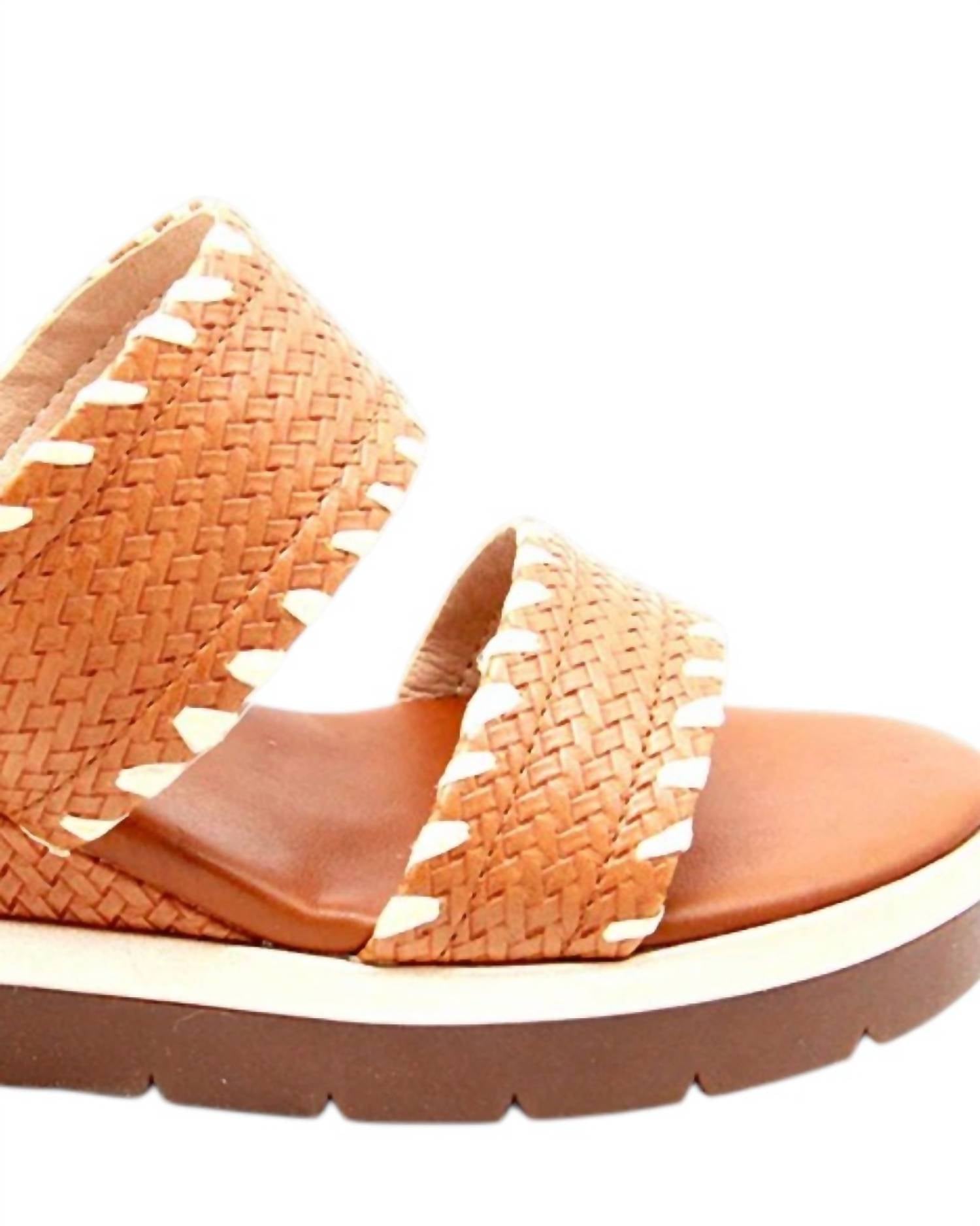 Exe Women's Ipanema Low Wedge Sandal in tan - women's sandal - alternate view