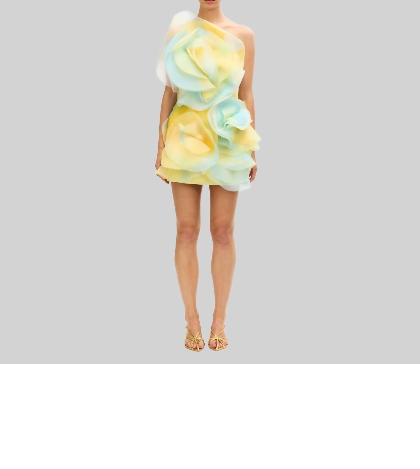 ACLER COTWALL MINI DRESS in lemon mist 1 - women's dress