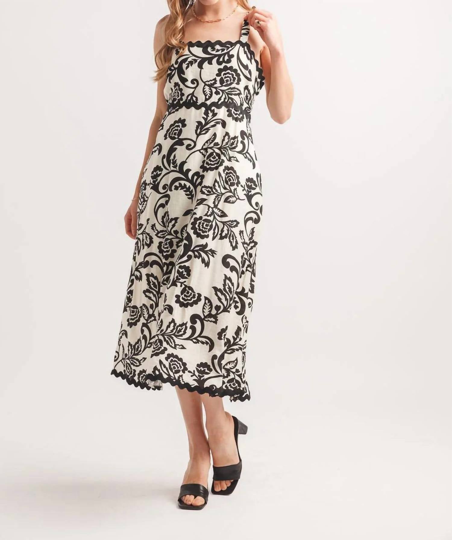 Papillon - Floral Rick Rack Dress