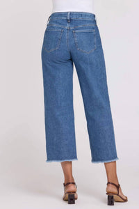 Nydj - Teresa Wide Leg Ankle Fray Hem Jeans