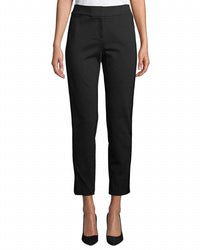 Calvin Klein - Faux Leather Stripe Ankle Pants