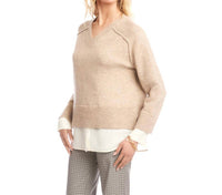 Karen Kane - Layered V-Neck Sweater