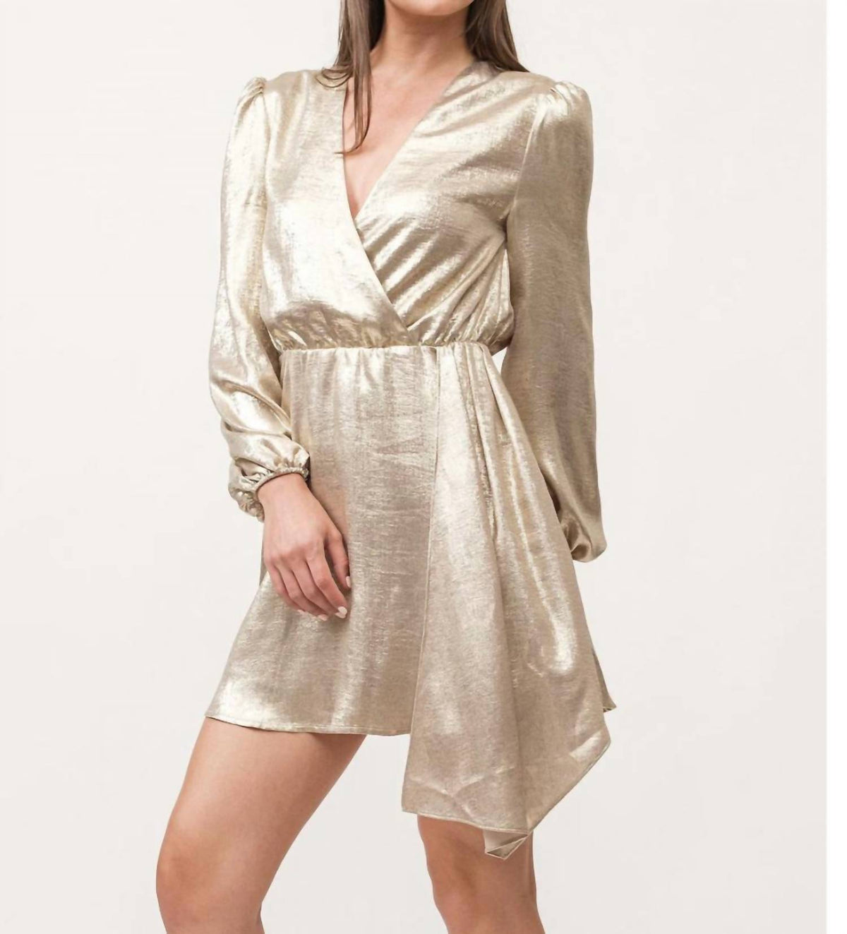 Dear John Denim - Women's Chiara V-neck Long Sleeve Classic Fit Dress