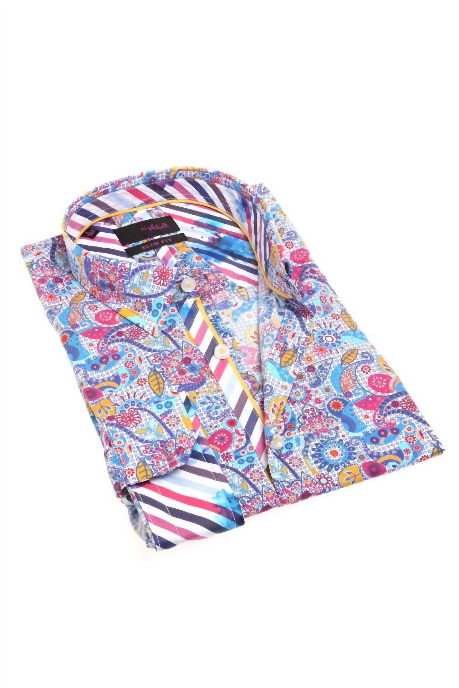 Eight X - Button Down Print Shirt