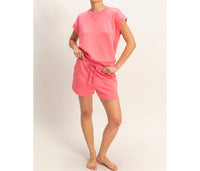 Hyfve - Crew Neck Sleeveless Top And Shorts Set