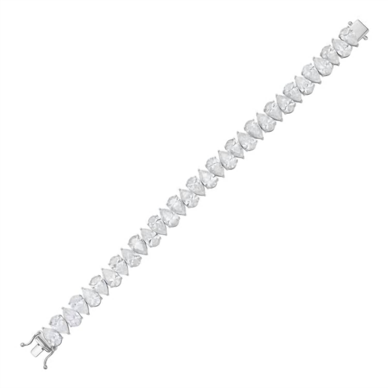 Diana M Jewels - Women's Rare 35 Carat Diamond Tennis Bracelet