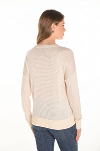 Frank Lyman - Women's Crew Neck Crystal Top