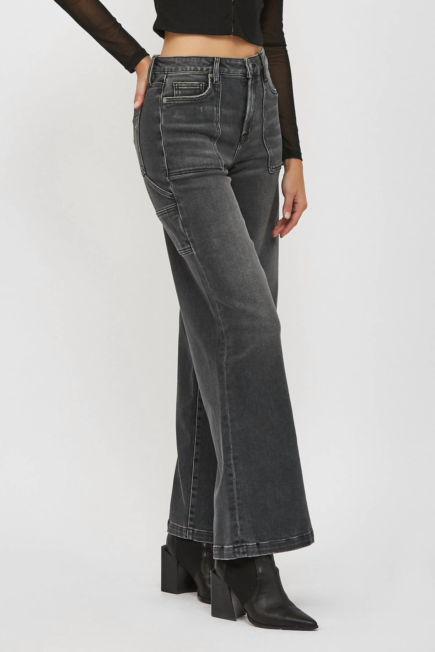 Hidden - Carpenter Wide Leg Jeans