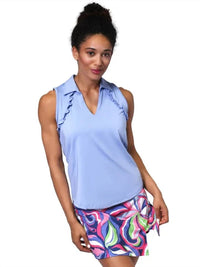 Ana Clare - Blair Ruffle Sleeveless Polo