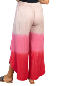 White Birch - Wide Leg Side Slit Ombre Pants
