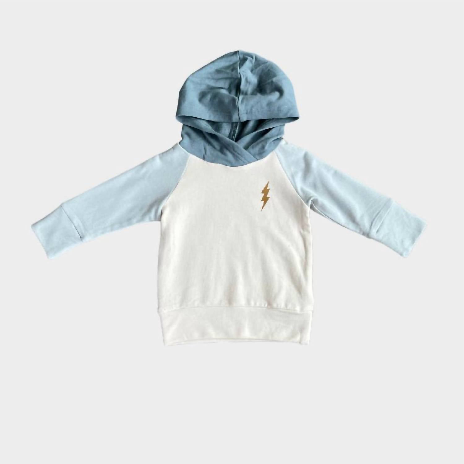Babysprouts - Kids Boy Raglan Lightening Bolt Hoodie