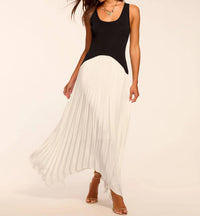 Ramy Brook - Davina Knit Combo Pleated Maxi Dress