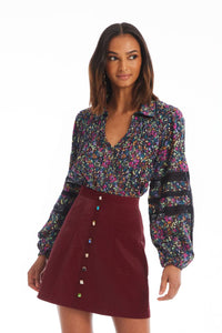 Allison New York - Mari V-neck Blouse
