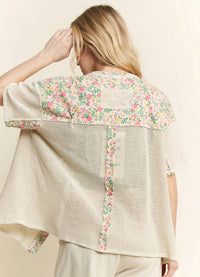 J. Her - Mesh Spring Cardigan