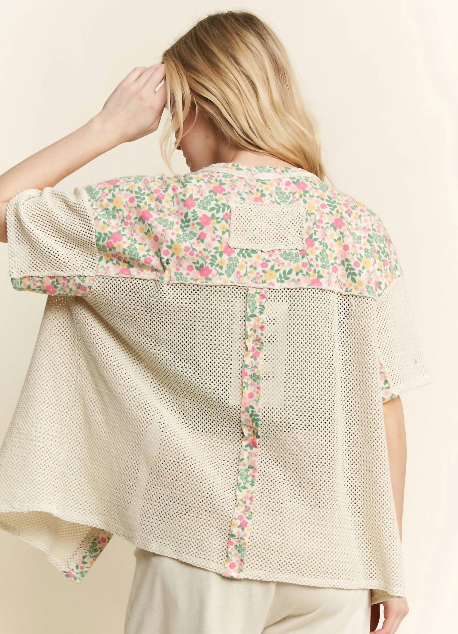 J. Her - Mesh Spring Cardigan