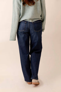 Just Black Denim - Mid Rise Loose Straight Leg Jeans