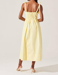 Astr - Helia Bow Front Midi Dress