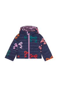 PINK CHICKEN Reversible Riley Jacket in multi bows - kids' jacket - alternate view