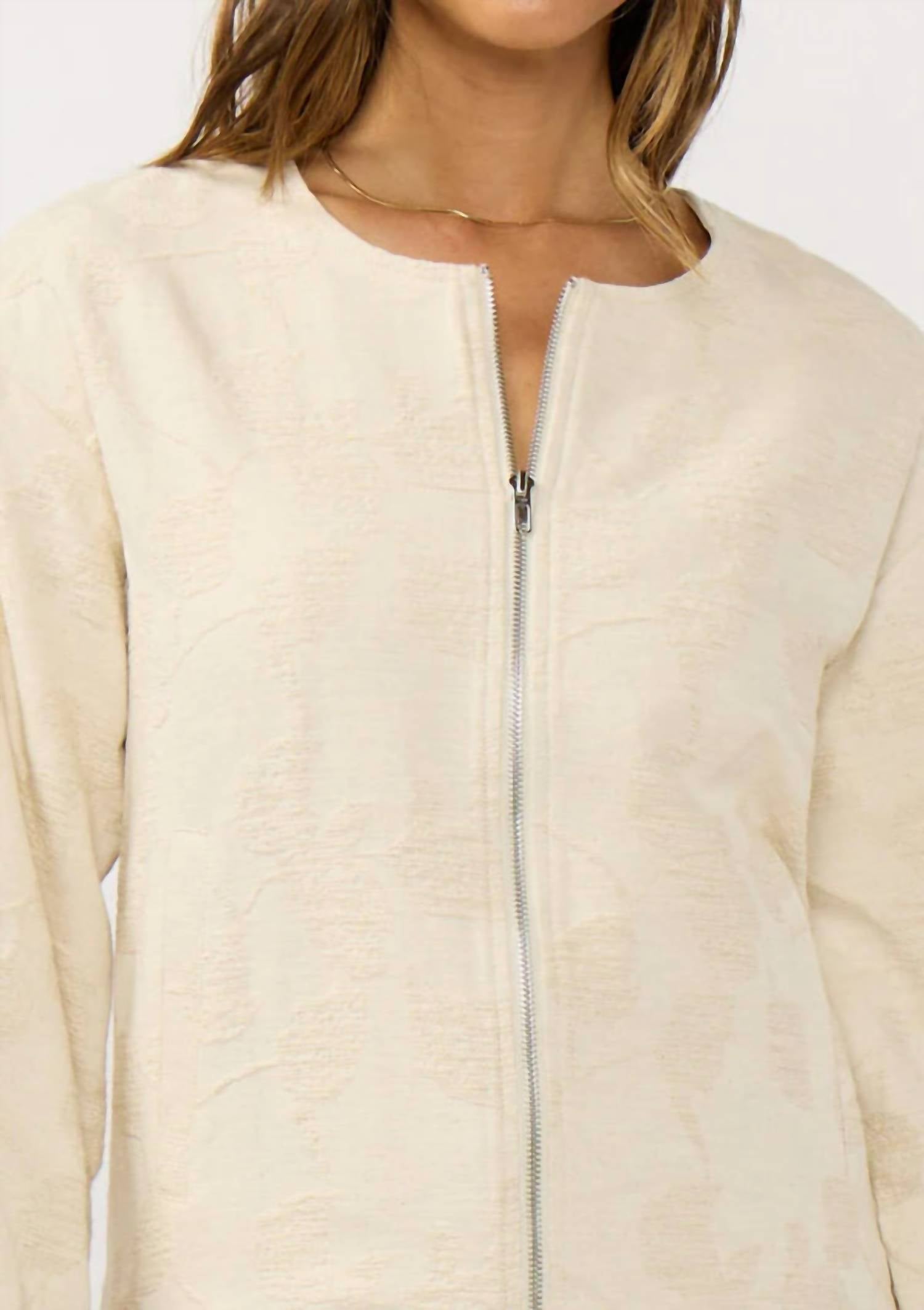 Lovestitch - Soft Structure Zip Up Jacket