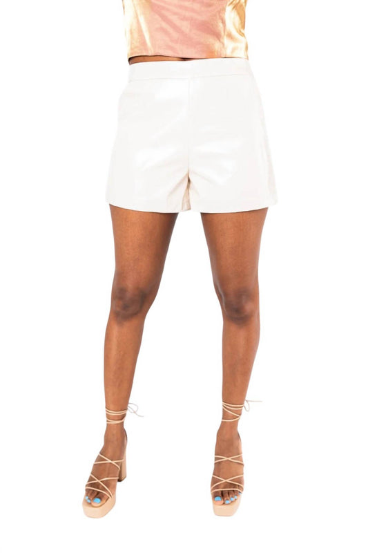 Buddylove - Vince Vegan Leather Shorts