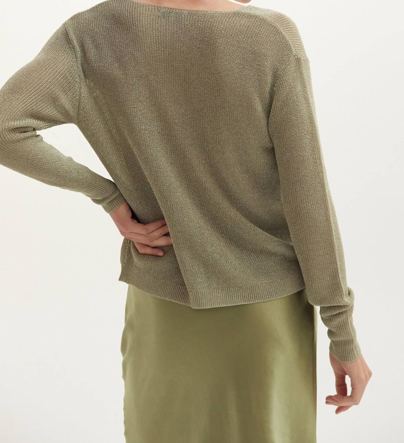 Crescent - Jocelene Lurex Sweater Top