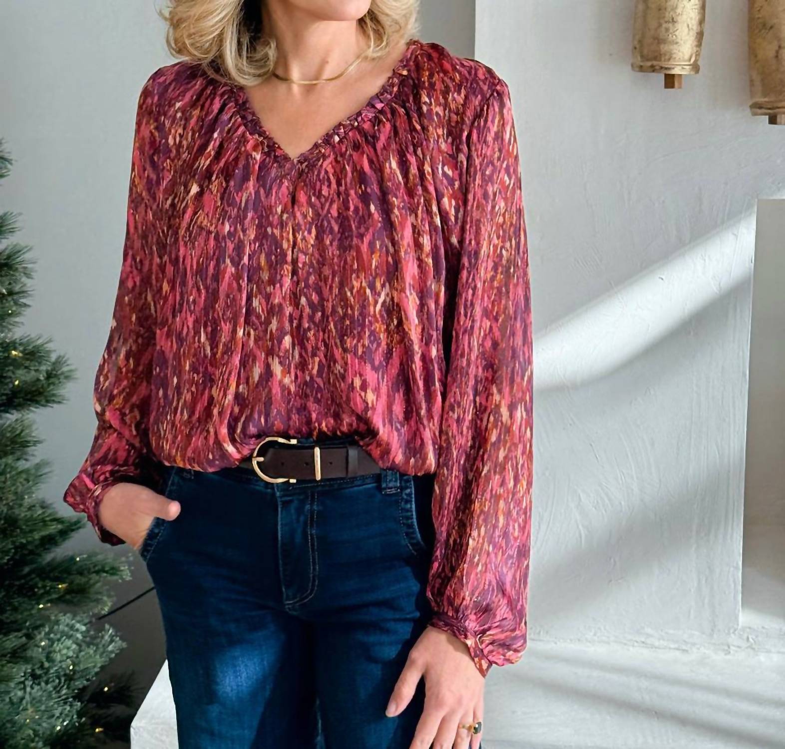 Dear John Denim - Piaf V-neck Blouse