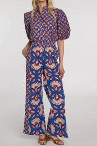 Elizabeth James The Label Sutton Pants in sapphire feather - women's pants - view 5