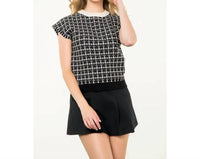 Thml - Chanelle Check Knit Top