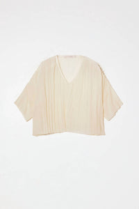Atelier Delphine - Flared Random Pleats Tee