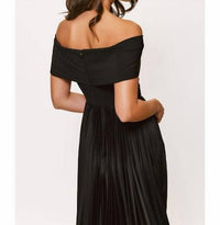 Hutch - Stockton Off The Shoulder Pleated Midi Dress