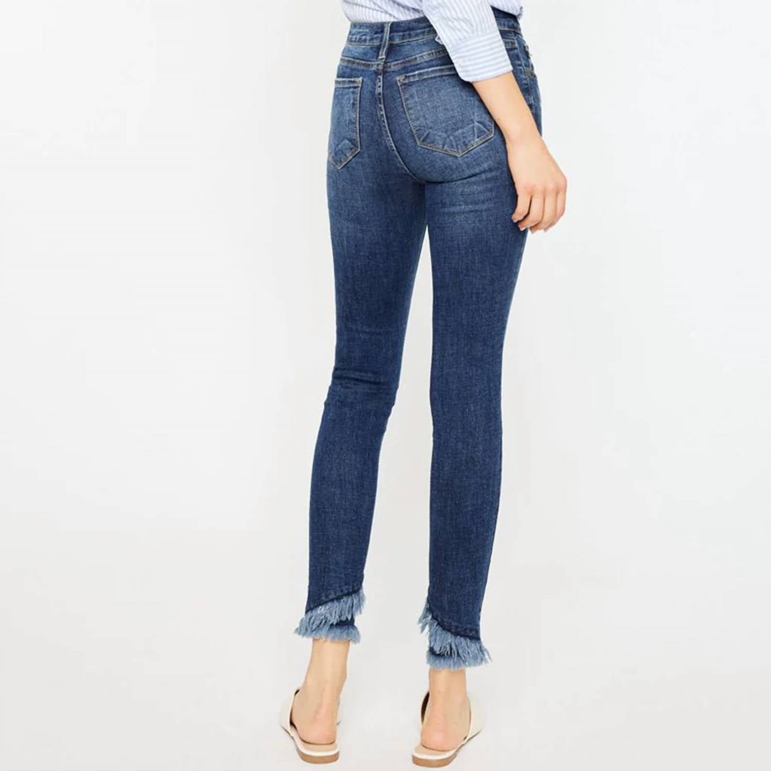 Kancan - Callie Double Frayed Jean