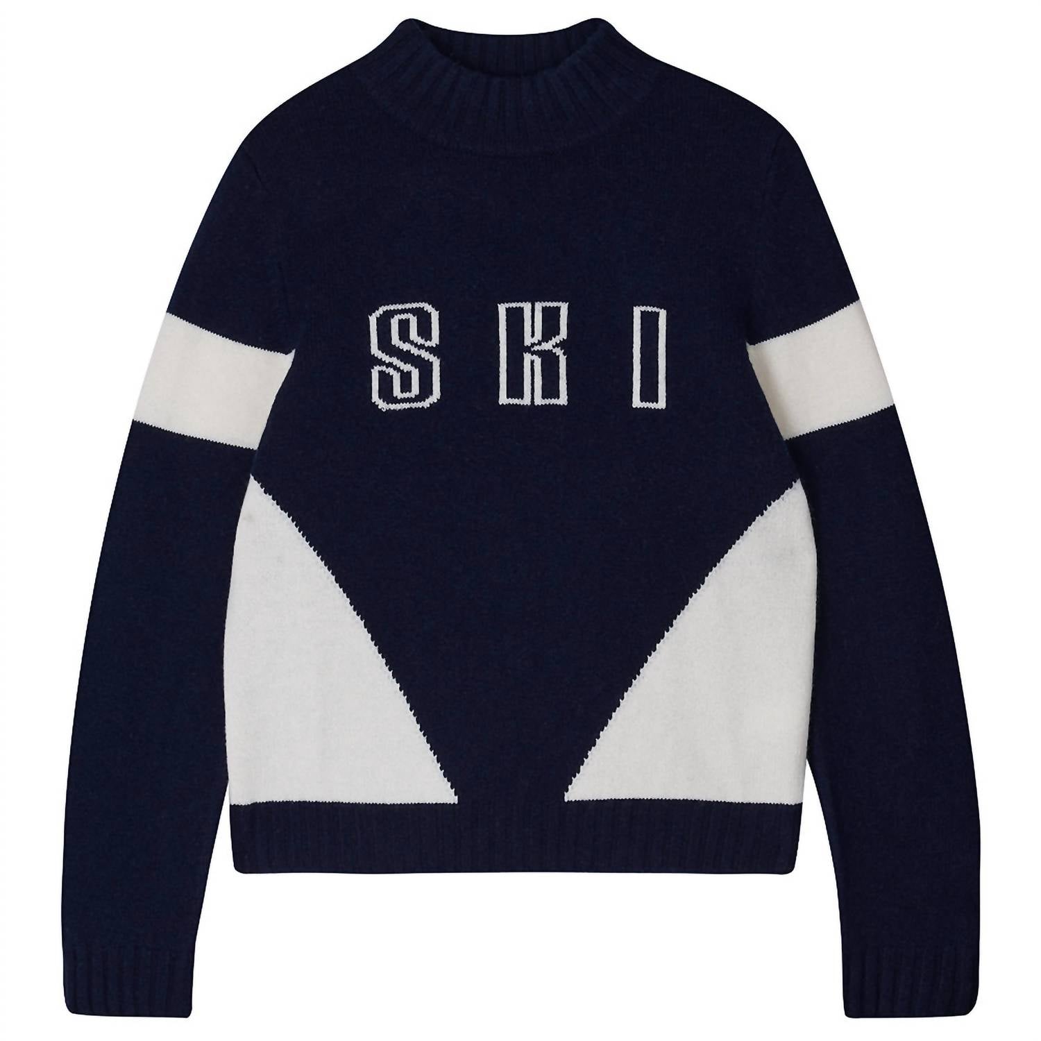 Jumper1234 - Women's Contrast Ski Turtleneck Sweater