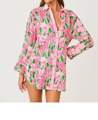Lilly Pulitzer - Kwitney Long Sleeve Cotton Cover-up