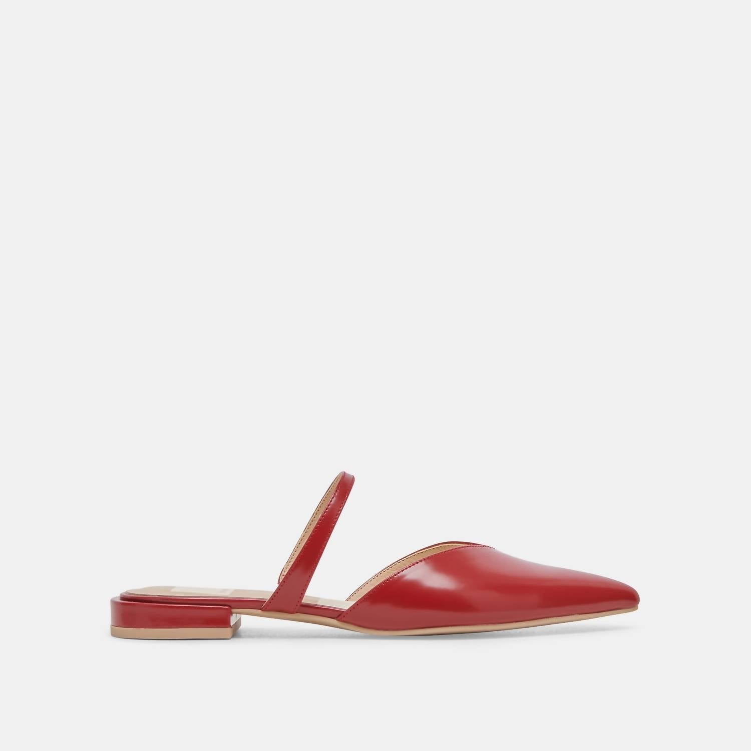 Dolce Vita - Women's Kanika Pointed Toe Strap Slip On Flats Sandal Shoe