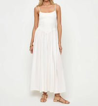 L*SPACE Misha midi Dress in cream - women's dress