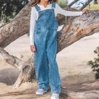 feather 4 arrow Girls Heritage Overallls in vintage denim - kids' item