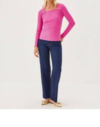 Lilly Pulitzer - Beaty Long Sleeve Square Neck Knit Top