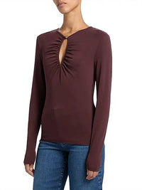 Frame - Keyhole Long Sleeve Top