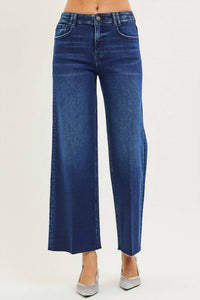 Risen - Ryann High Rise Ankle Wide Jeans