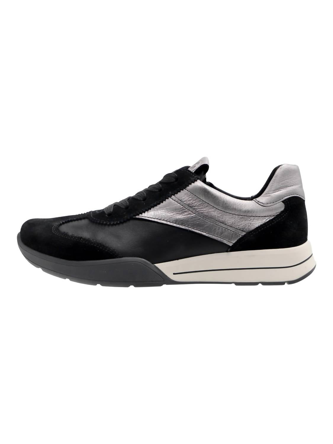 Ara Women's Myrtle Sneakers in black graphite - women's sneaker