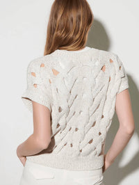 Luisa Cerano - Cable Knit Tank Sweater