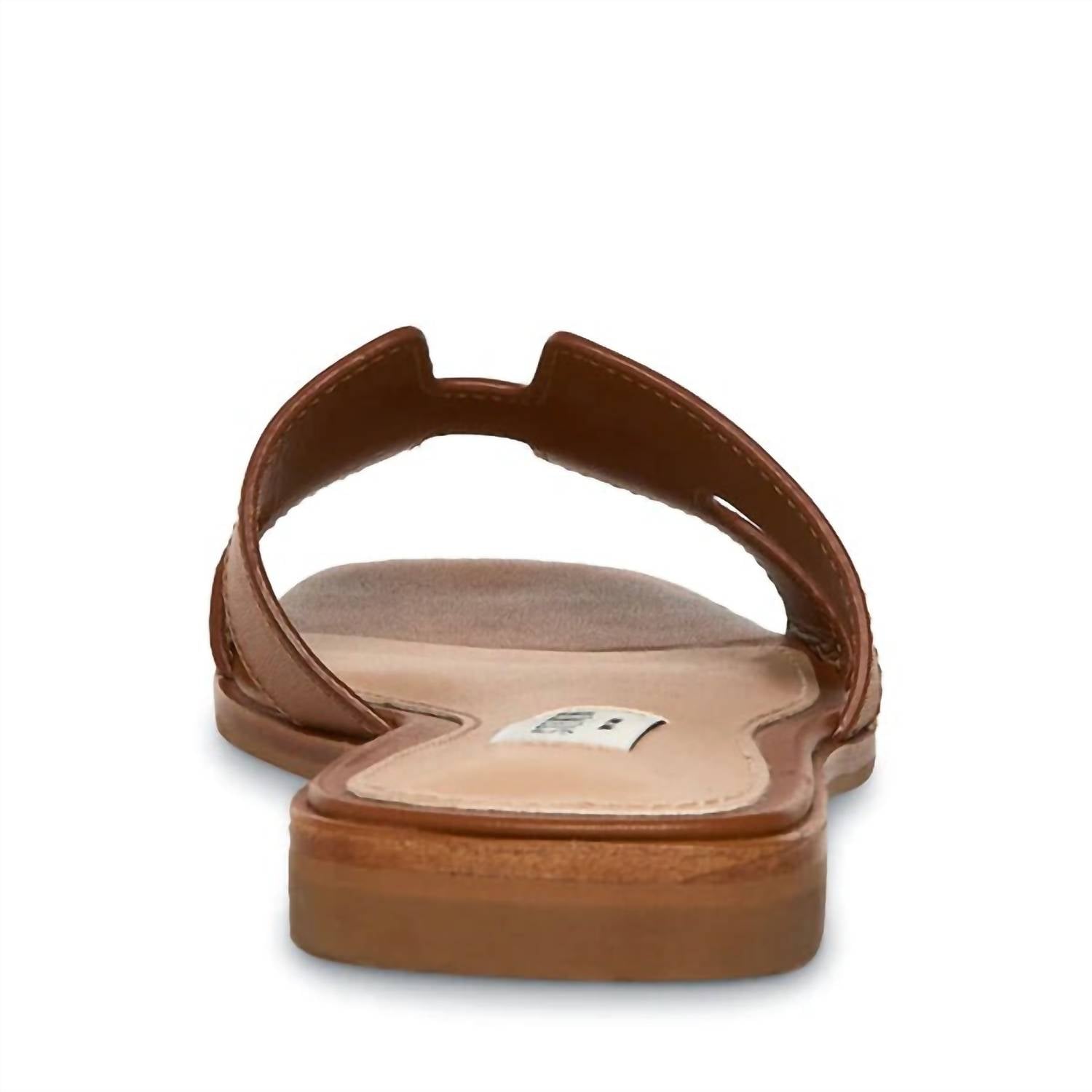 STEVE MADDEN Women's Haydn Leather Sandal in cognac - women's flats - view 5