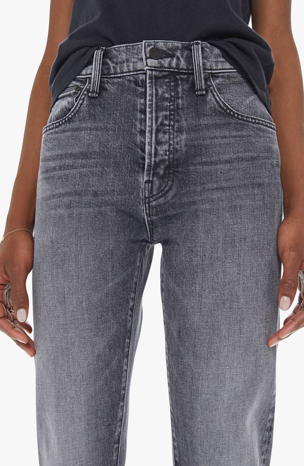 Mother - High-waist Hiker Hover Jeans