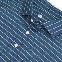 Onward Reserve - Men's Tourney Stripe Performance Pique Short Sleeve Polo