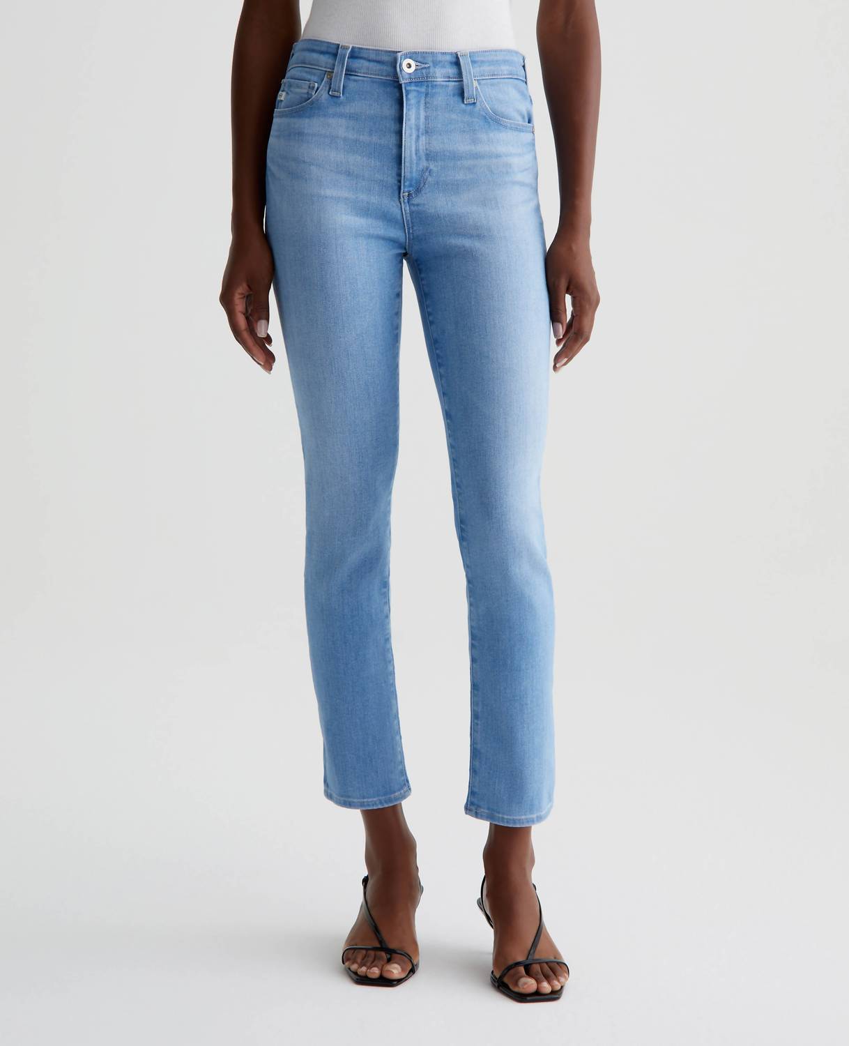 AG Jeans Mari Crop Jean in palm beach - women's jeans - detail view