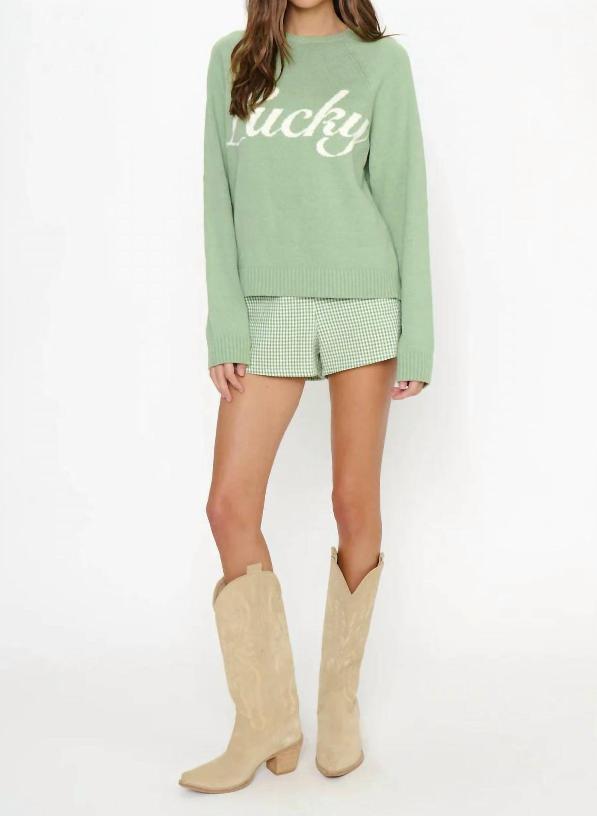Show Me Your Mumu - Off Duty Long Sleeve Crew Neck Sweater