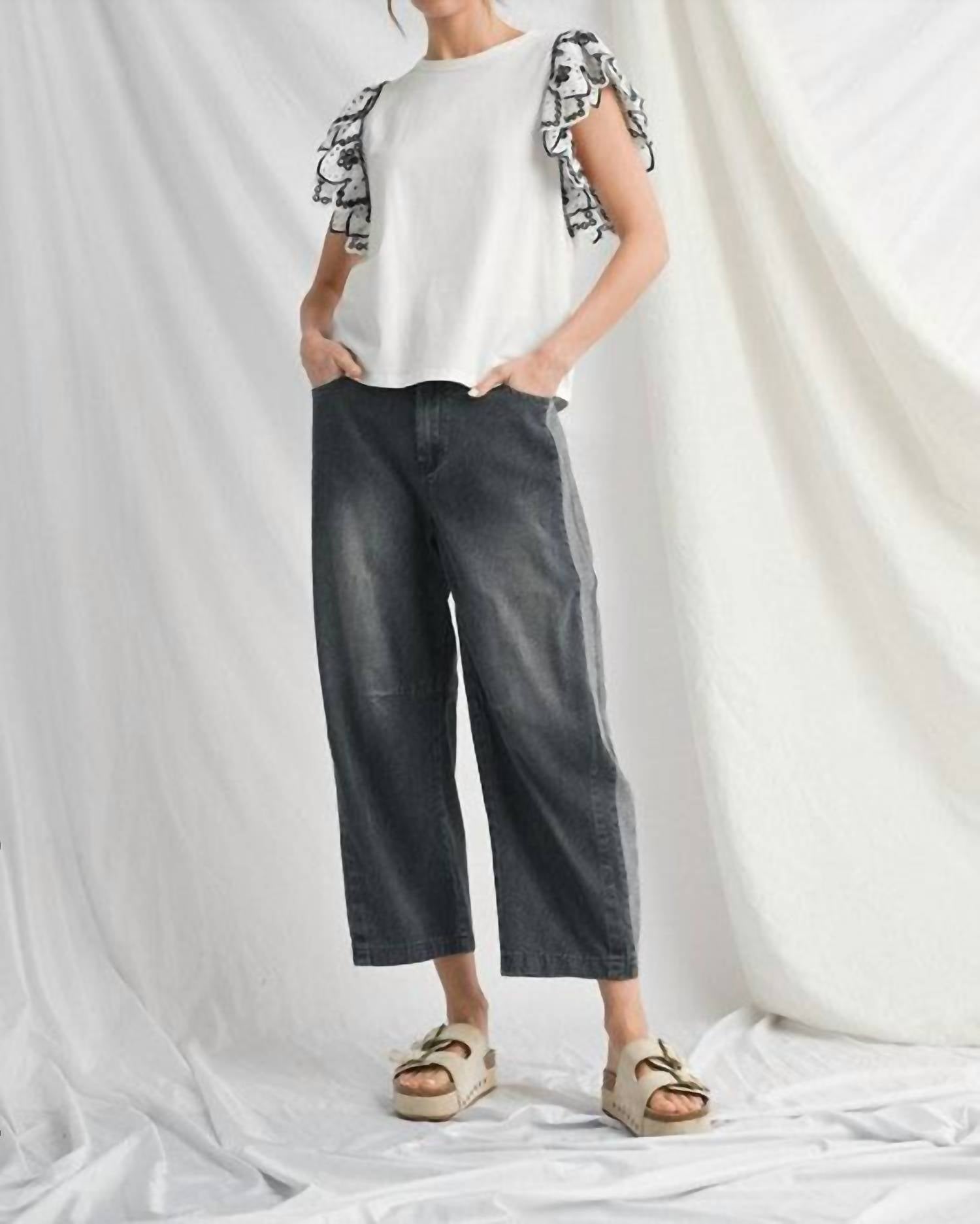 Jodifl - Washed Denim Harem Pants