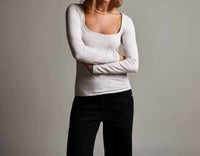 James Perse - Velvet Long Sleeve Top
