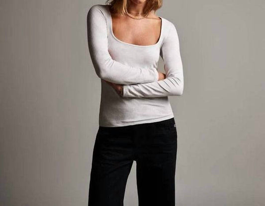 James Perse - Velvet Long Sleeve Top